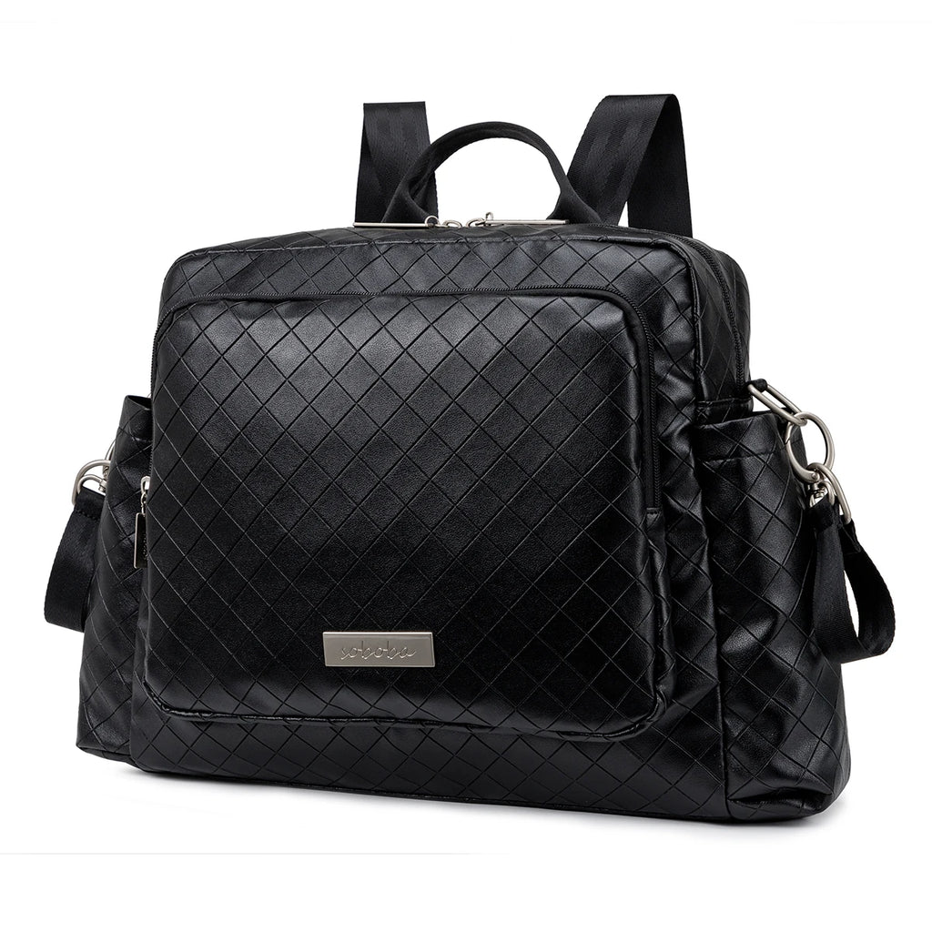 Soboba 2023 New Diaper Bags for Mother Waterproof Large Capacity Solid Polyester Diaper Backpacks Travel Bag for Newborn Baby