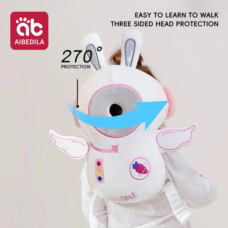 AIBEDILA 3-Sided Anti-Fall Safety Pad Cute Animal Baby Head Back Protector Pillow for Crawling Walking Toddlers 0-3T Gifts