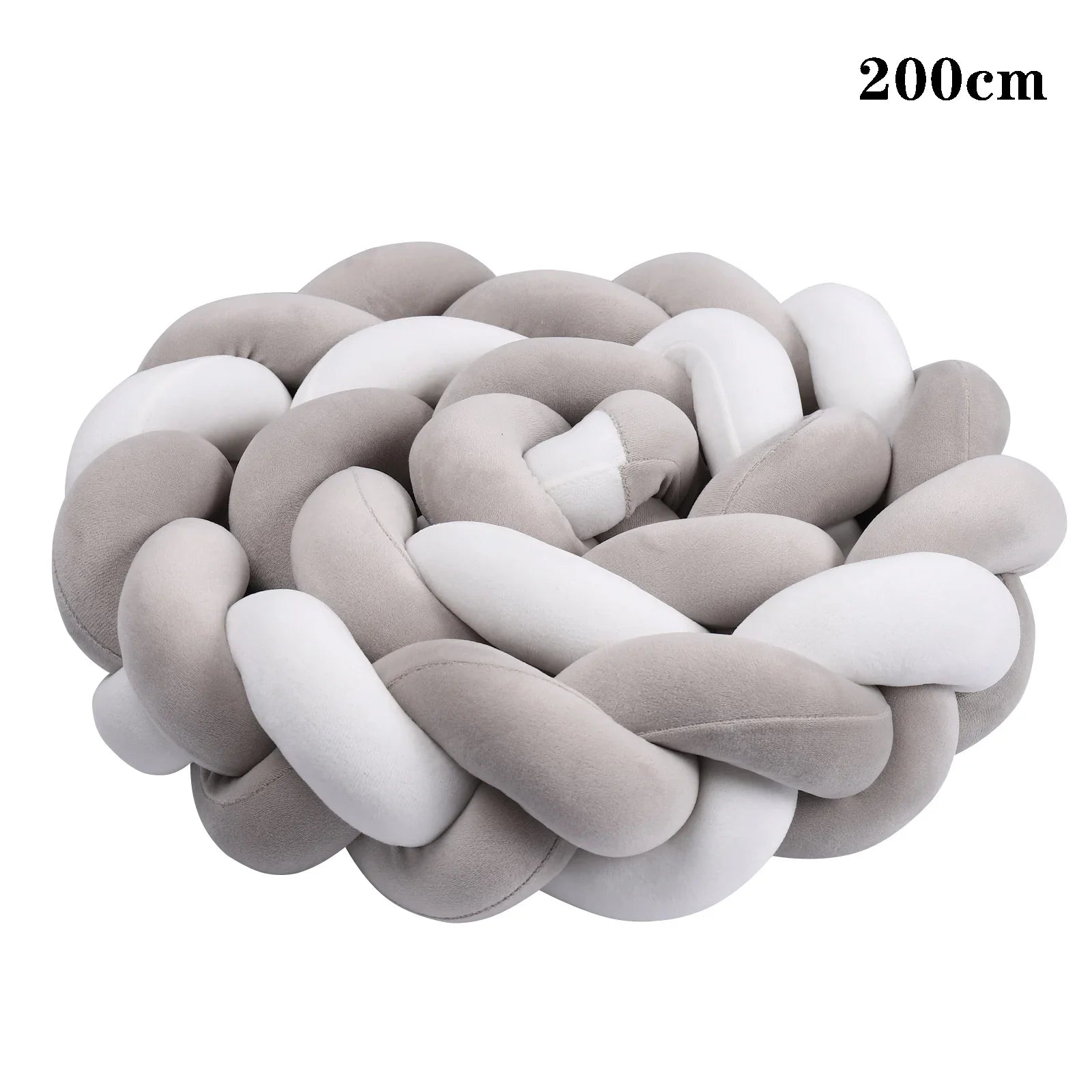 2M/3M Baby Bed Bumper Braided Crib Anti-collision Bed Surround Newborns Bumper Circumference Protector