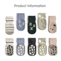 5 Pairs/Lot Autumn Newborn Baby Toddler Anti-slip Socks Children's Cartoon Indoor Playing Floor Non Slip Socks for 0-5Y Babies
