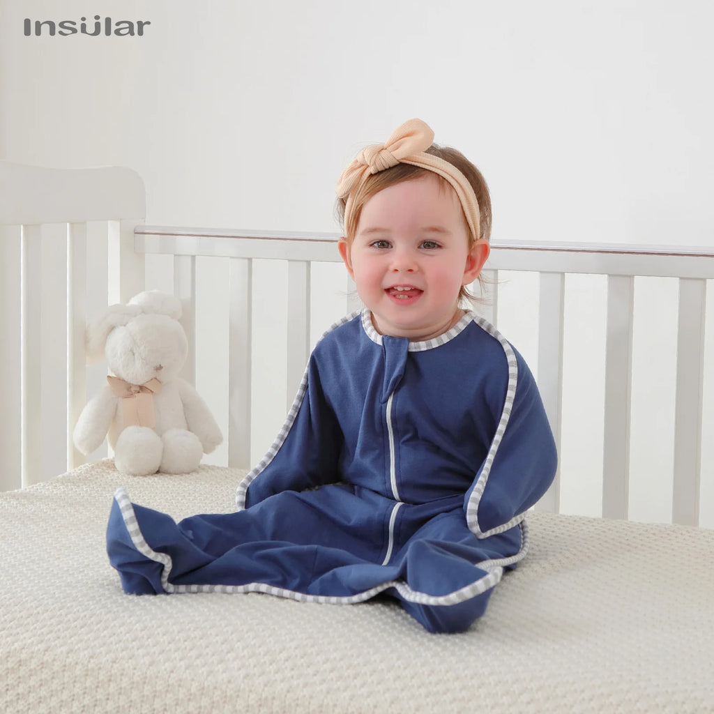 Insular Newborn Baby Girl Boy Anti-Startle Cotton Baby Wrap Receiving Swaddling Blanket