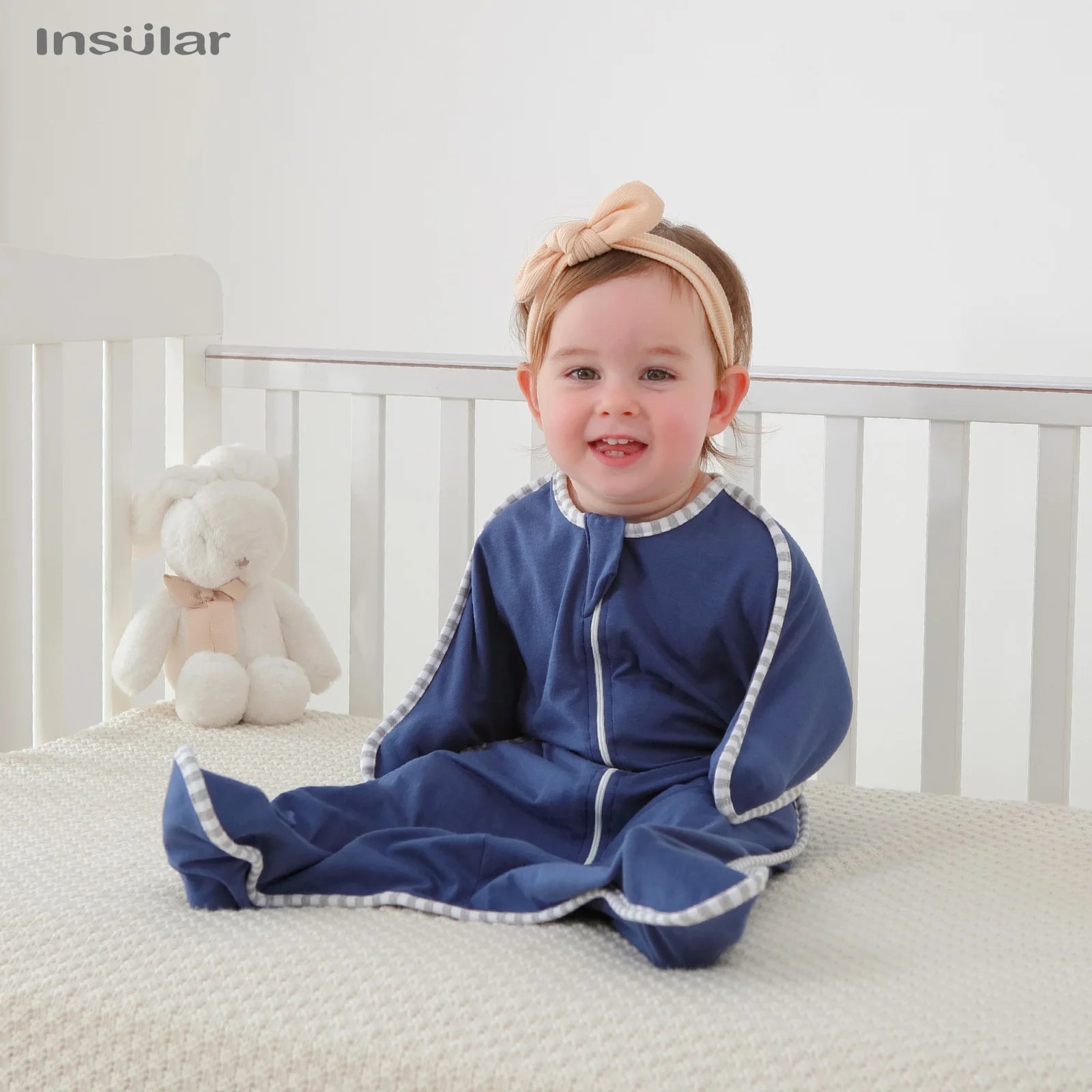 Insular Newborn Baby Girl Boy Anti-Startle Cotton Baby Wrap Receiving Swaddling Blanket