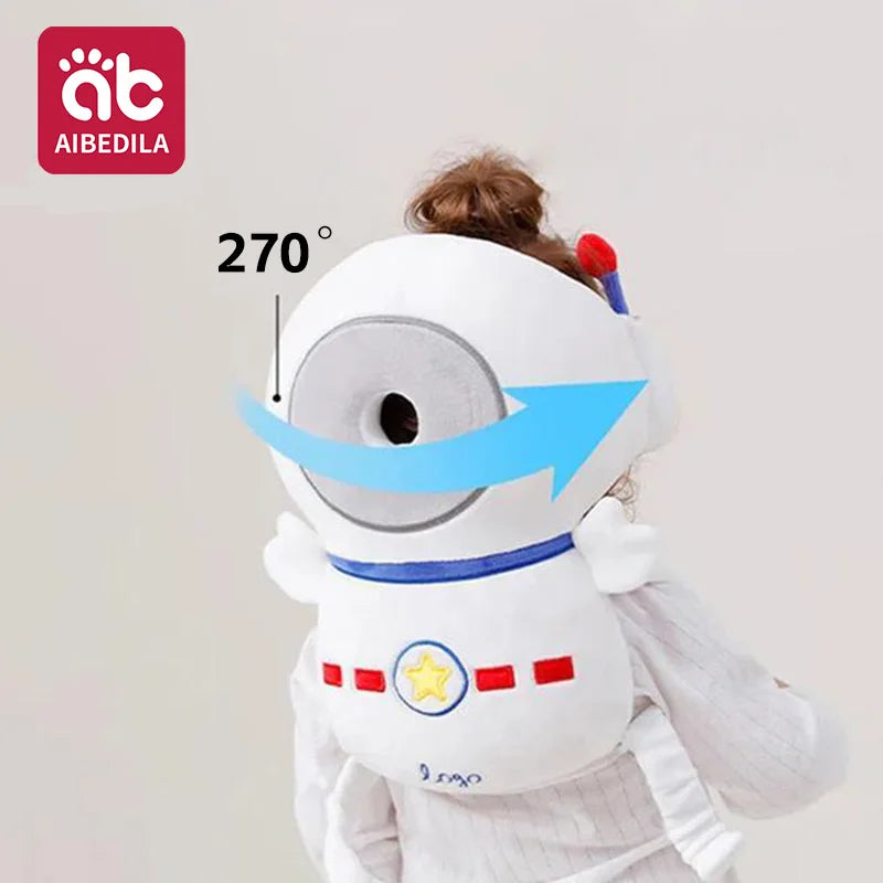 AIBEDILA 3-Sided Anti-Fall Safety Pad Cute Animal Baby Head Back Protector Pillow for Crawling Walking Toddlers 0-3T Gifts