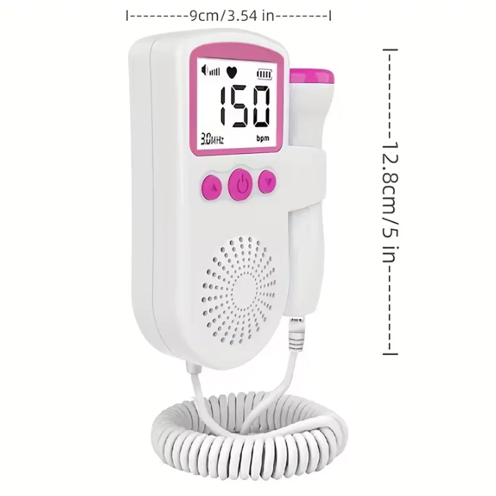 Baby Doppler Fetal 3MHz Baby Heart Rate Detector Pregnancy Stethoscope Heartbeat Monitor For Pregnant Women Baby Newborn Items