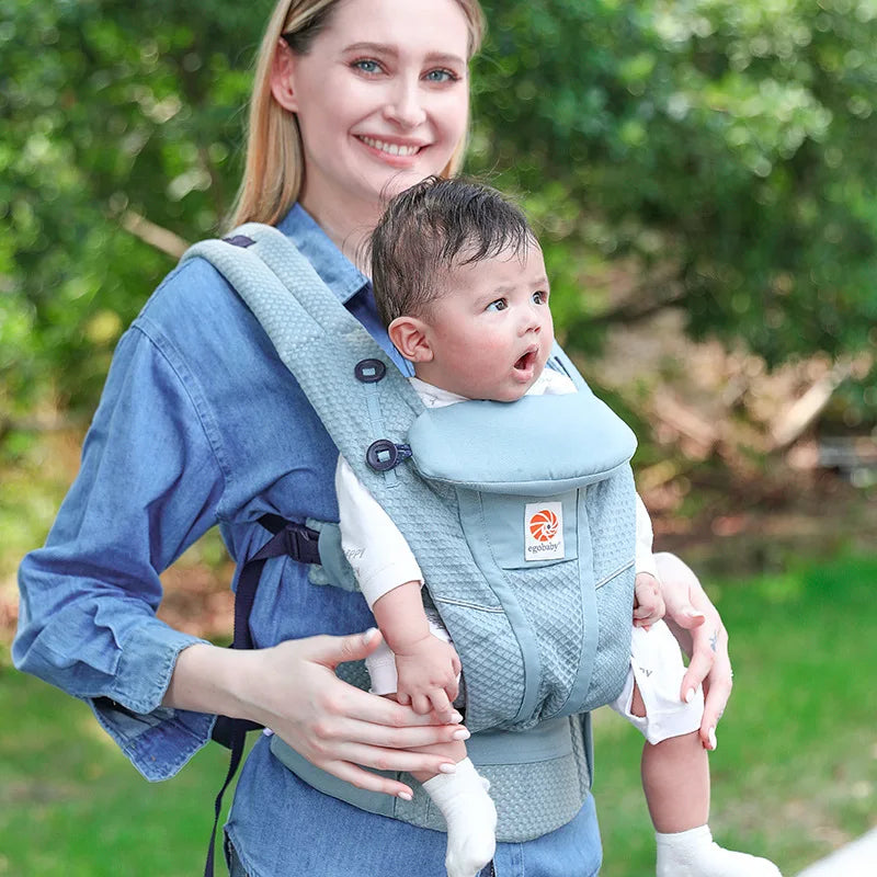 Baby Carrier Cotton Ergonomic Backpacks Holder Shoulder Waist Belt Sling Toddler Outdoor Holding Front and Back Universal