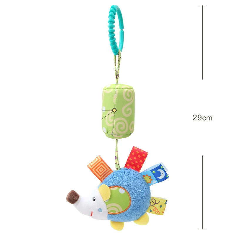 Baby Rattles Hanging Toys for Car Seat Crib Stroller Gym Montessori Sensory Plush Toys for Baby 0-12 Months with Teether Newborn