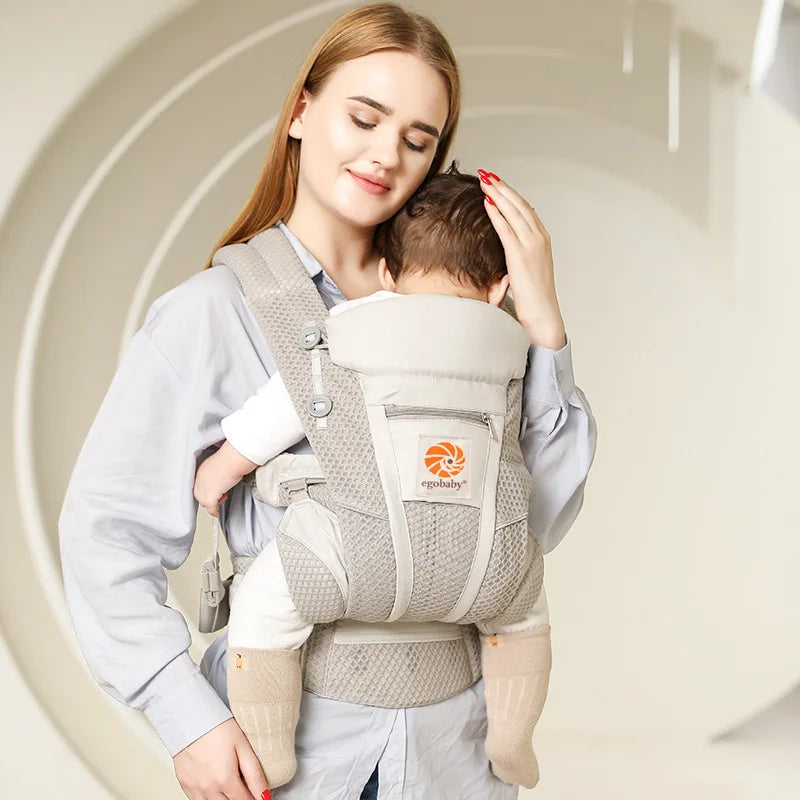 Baby Carrier Cotton Ergonomic Backpacks Holder Shoulder Waist Belt Sling Toddler Outdoor Holding Front and Back Universal