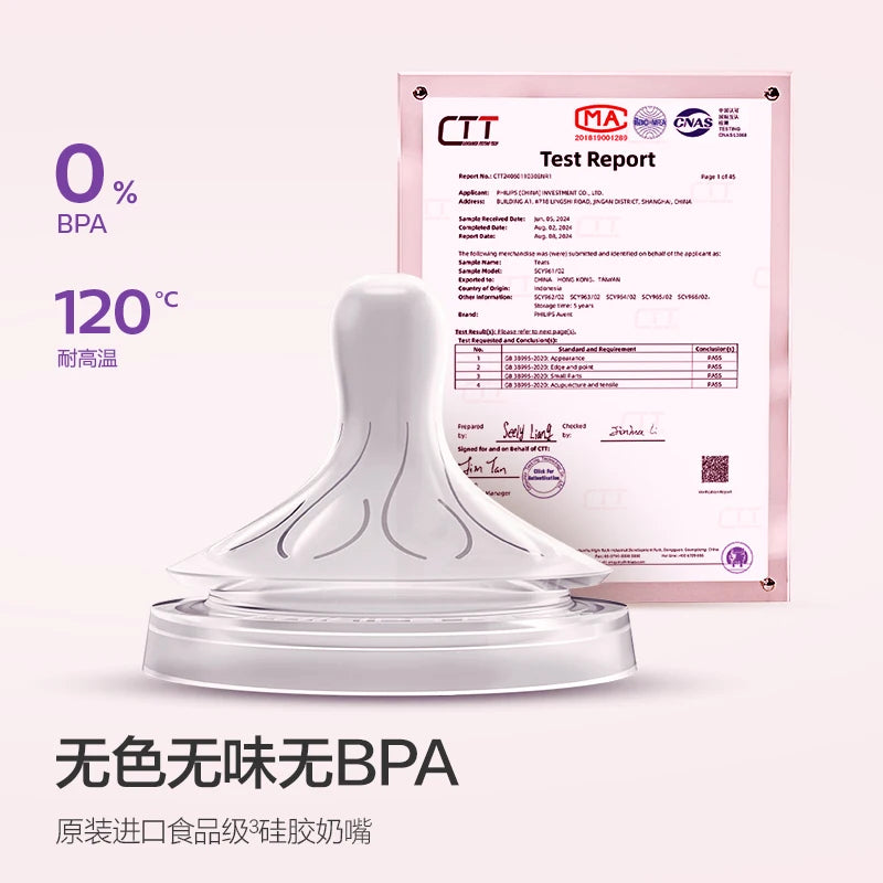PHILIPS AVENT Newborn baby Large caliber food grade PPSU material Feeding bottle Anti-Colic 0-3 years old baby NO BPA
