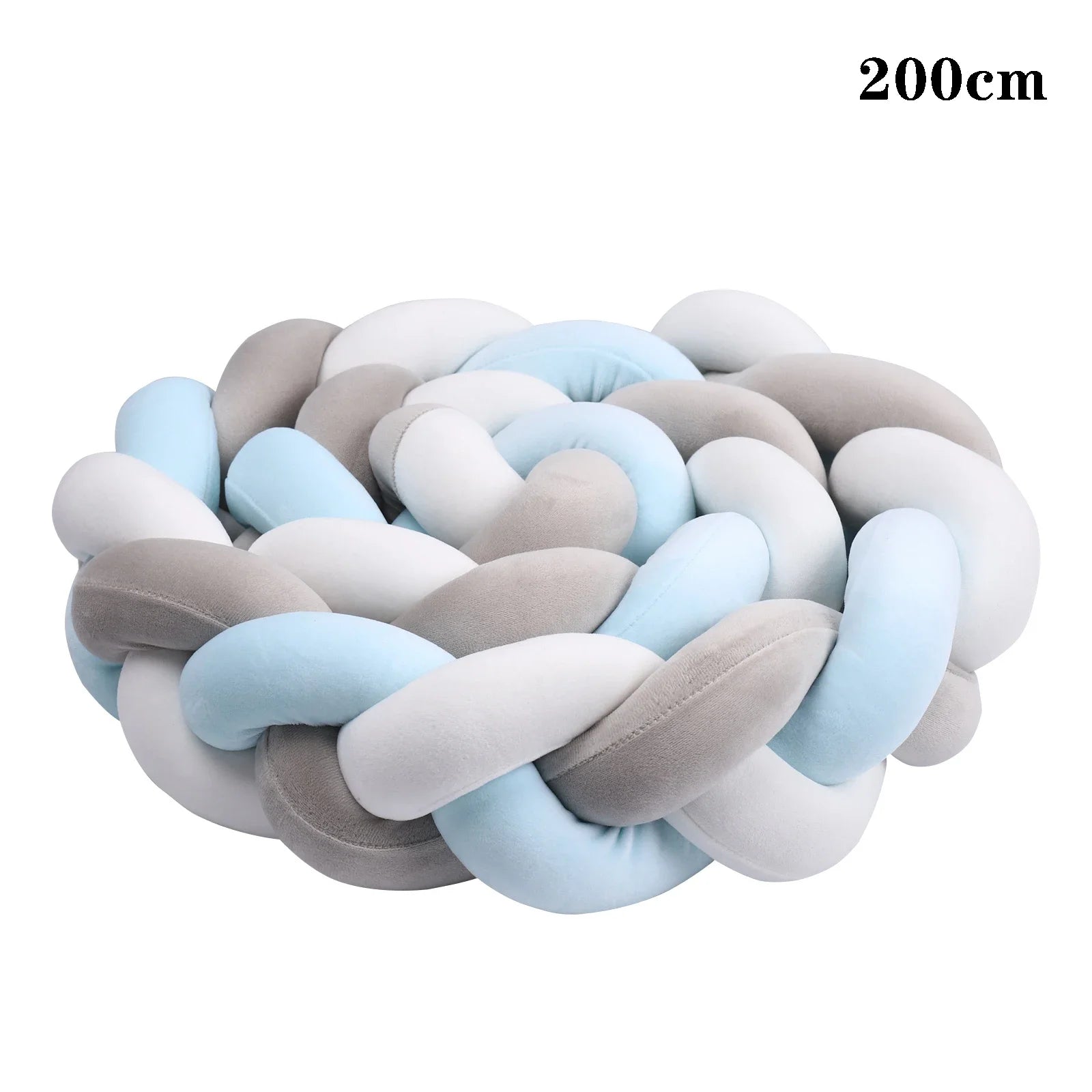 2M/3M Baby Bed Bumper Braided Crib Anti-collision Bed Surround Newborns Bumper Circumference Protector