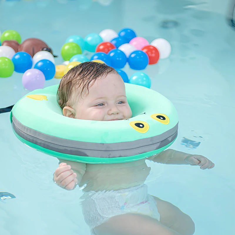 0-6Month Baby Neck Float Ring Non-Inflatable Baby Neck Swim Ring Circle Newborn Bath Toy Swim Trainer Swimming Pool Accessories