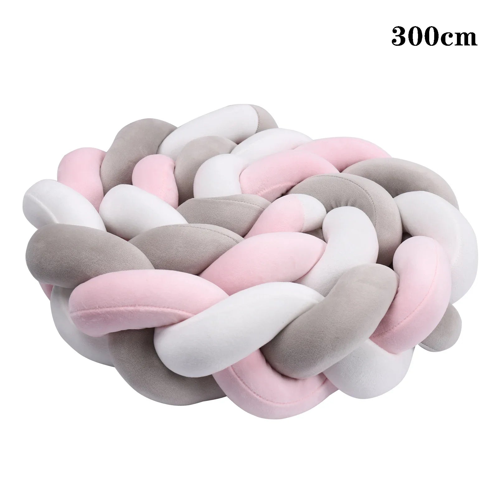 2M/3M Baby Bed Bumper Braided Crib Anti-collision Bed Surround Newborns Bumper Circumference Protector
