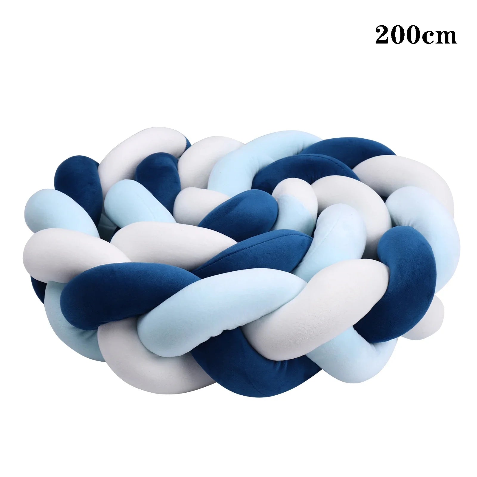 2M/3M Baby Bed Bumper Braided Crib Anti-collision Bed Surround Newborns Bumper Circumference Protector