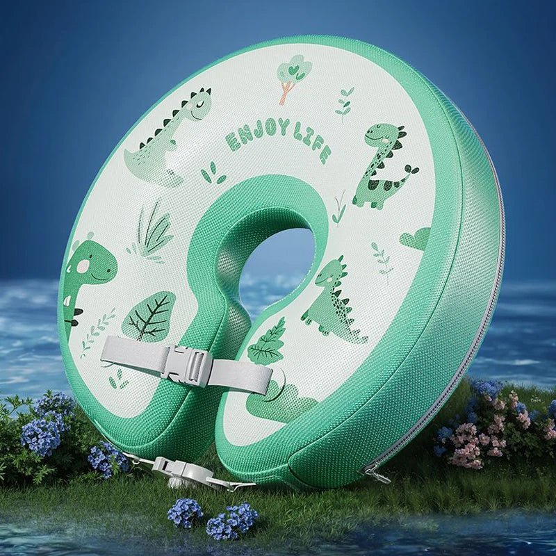 Non-Inflatable Baby Swimming Neck Float Newborn Swim Floating Neck Ring Swim Trainer for Bathtub Toys Swimming Pool Accessories
