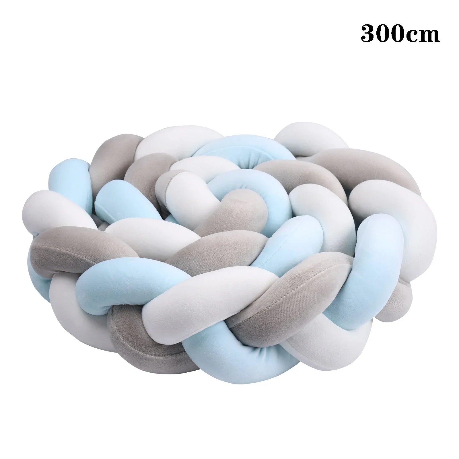 2M/3M Baby Bed Bumper Braided Crib Anti-collision Bed Surround Newborns Bumper Circumference Protector
