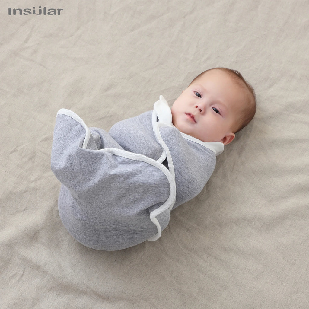 Newborn Baby Swaddle Raised Hand Anti-shock Swaddle Blanket Double Zipper Newborn Baby Cotton