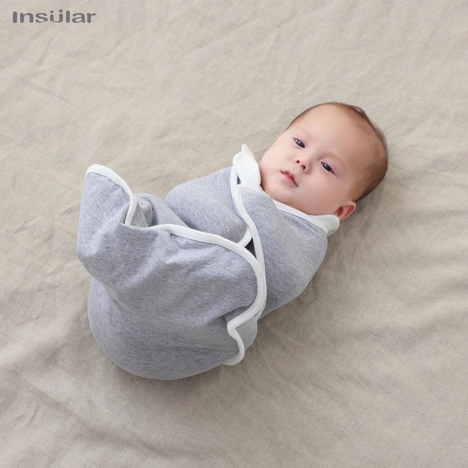 Newborn Baby Swaddle Raised Hand Anti-shock Swaddle Blanket Double Zipper Newborn Baby Cotton