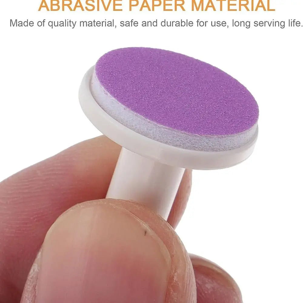 20Pcs Nail Baby File Pads Trimmer Replacement Grinding Head Pad Electric Clippers Heads Disc Sandpaper Infantnewborn Polish Toe