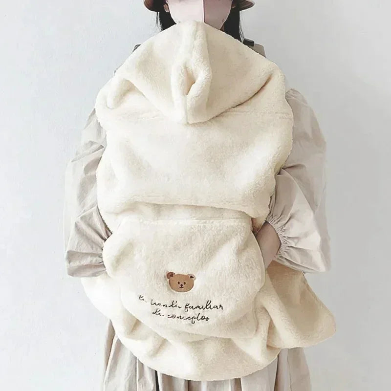 Baby Carrier Baby Carrier Ergonomic Soft Baby Blanket Coral Fleece Quilt   Winter Windproof Warm Kids Blankets