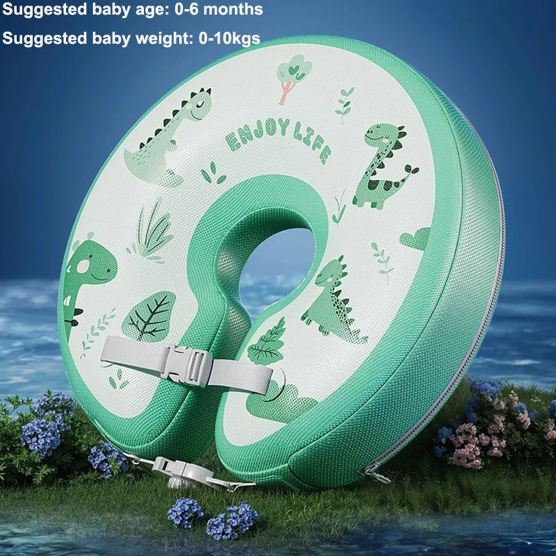 0-6Month Baby Neck Float Ring Non-Inflatable Baby Neck Swim Ring Circle Newborn Bath Toy Swim Trainer Swimming Pool Accessories