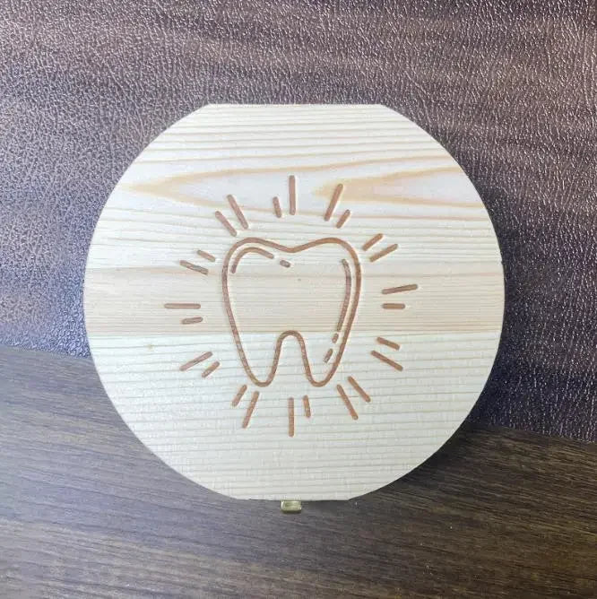 4 Sets Wooden Baby Tooth Storage Box Fetal Hair Keepsake Newborn Birthday Memory Tooth Box Kids Growth Souvenir