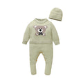 Sweet Autumn Winter Long Sleeve Baby Boys & Girls Rompers + Hat Outfits Soft Knitwear Newborn Infant Bodysuit Jumpsuit Playsuit