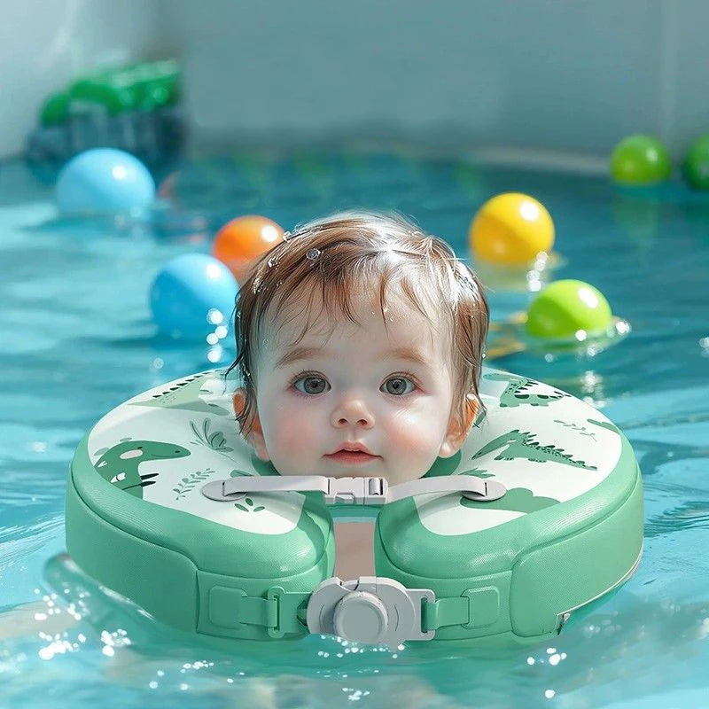 0-6Month Baby Neck Float Ring Non-Inflatable Baby Neck Swim Ring Circle Newborn Bath Toy Swim Trainer Swimming Pool Accessories