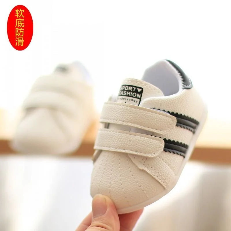 Winter New Korean Style  Newborn Girls Boys First Walkers Kids Toddlers Cotton Soft Soles Non-slip Shoes 1-2 Years