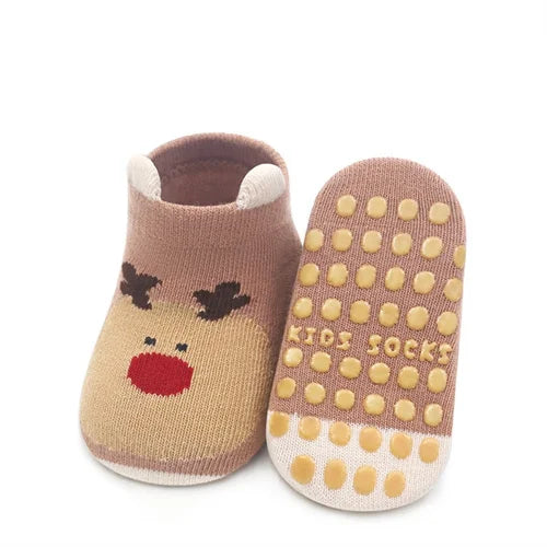 Lawadka Newborn Baby Socks Anti Slip Cotton Cartoon Toddler Floor Short Socks For Girls Boys Casual Infant's Home Sock Autumn