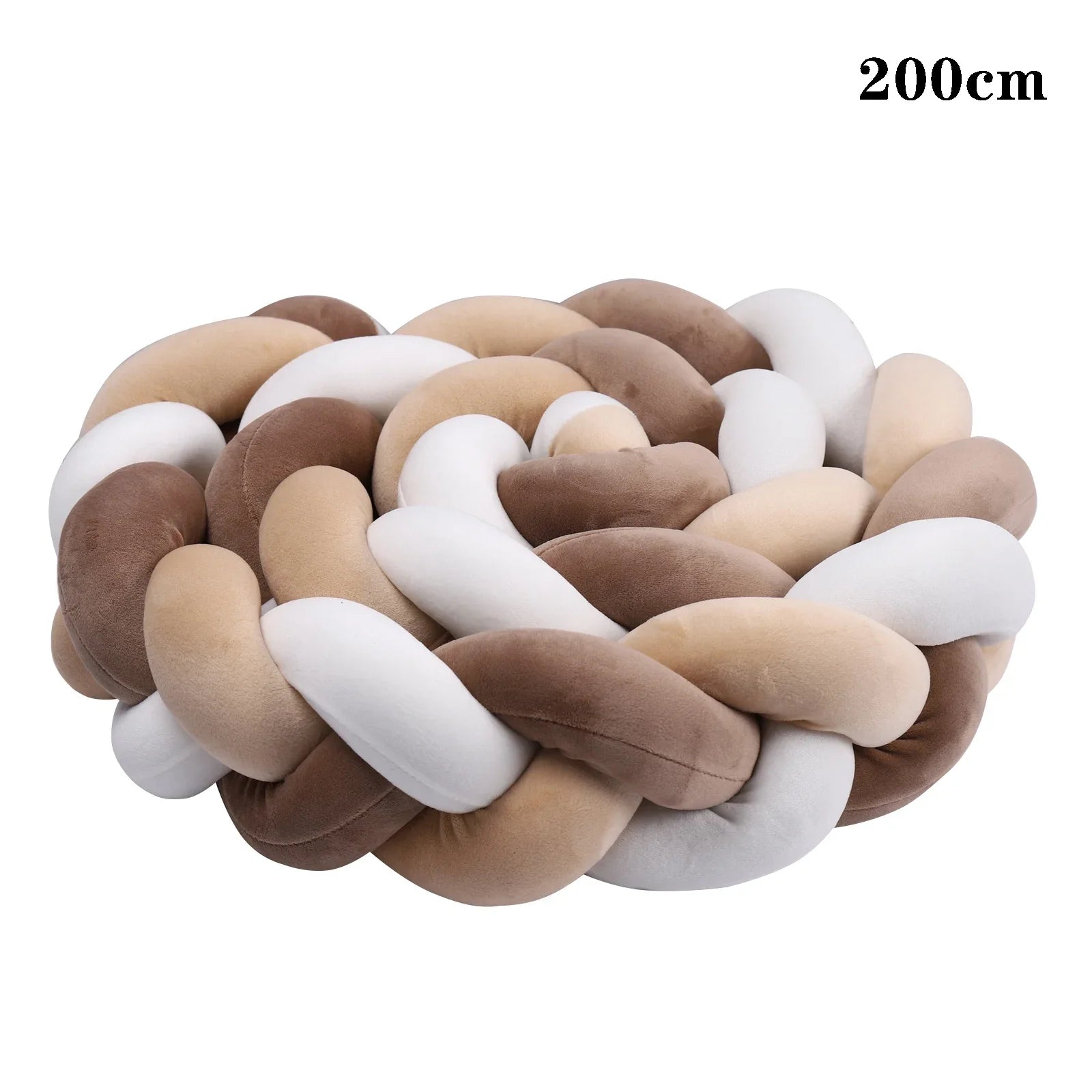 2M/3M Baby Bed Bumper Braided Crib Anti-collision Bed Surround Newborns Bumper Circumference Protector