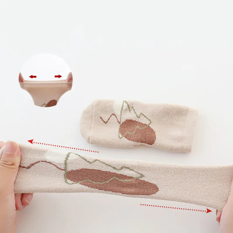 5 Pairs/Lot Autumn Newborn Baby Toddler Anti-slip Socks Children's Cartoon Indoor Playing Floor Non Slip Socks for 0-5Y Babies