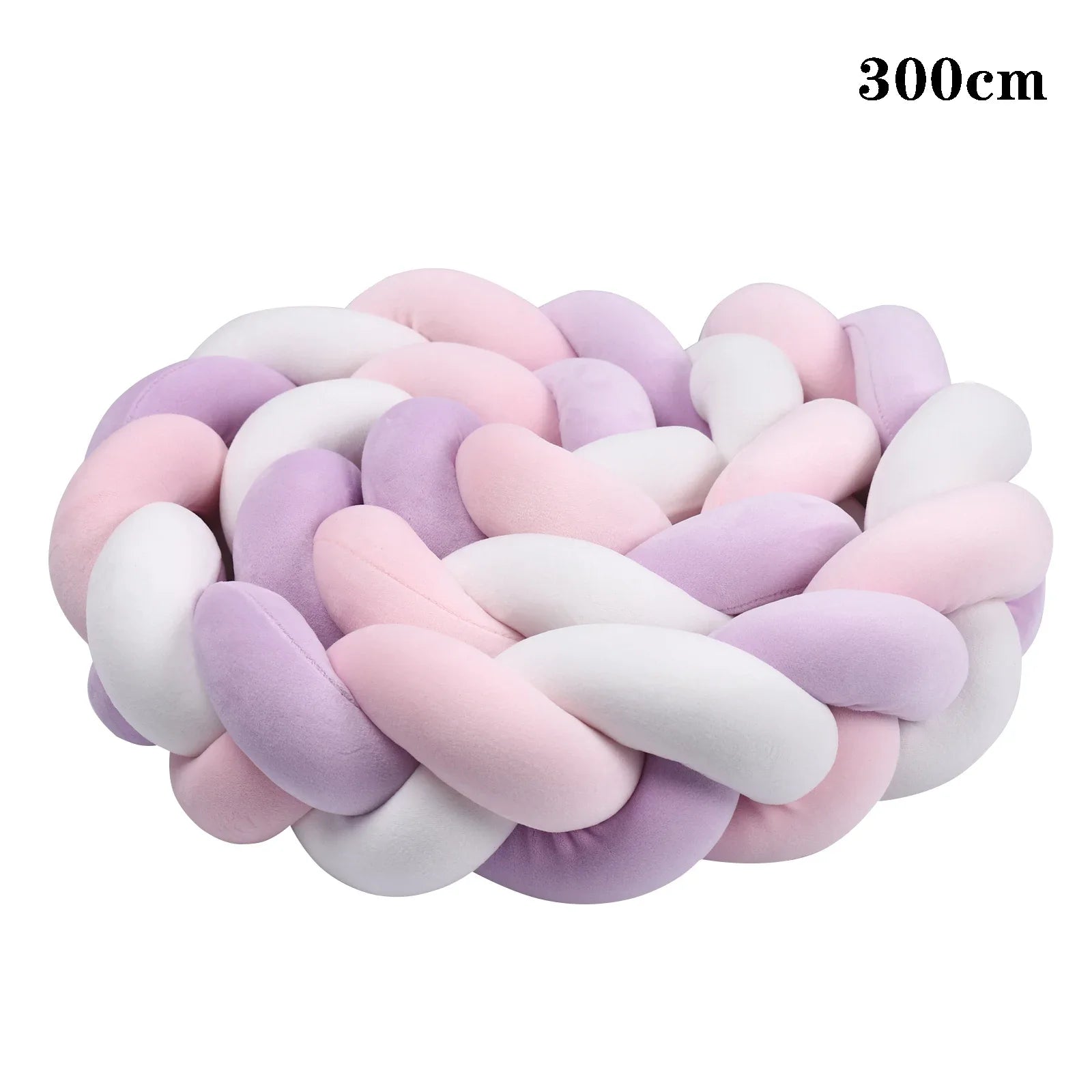 2M/3M Baby Bed Bumper Braided Crib Anti-collision Bed Surround Newborns Bumper Circumference Protector