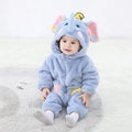 Disney Lovely Elephant Newborn Baby Rompers Toddler Boy Girls Cosplay Animal Cute Warm Cosplay Costume Outfit