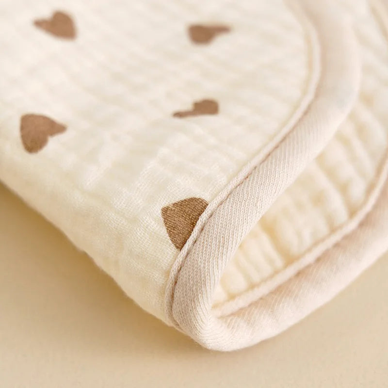 2PCS Thicken Cotton Bibs Newborn Baby Infant Bib Burp Cloths Bandana Toddler Kids Boy Girls Feeding Saliva Towel Baby Stuff