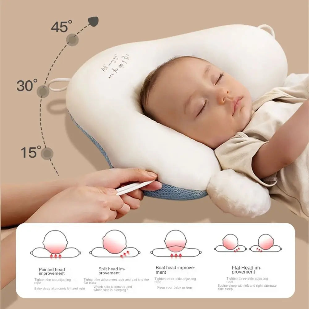 With Placatory Column Head Shaping Pillow Skin-friendly Fabric Soft Breathable Baby Memory Pillow Baby Care