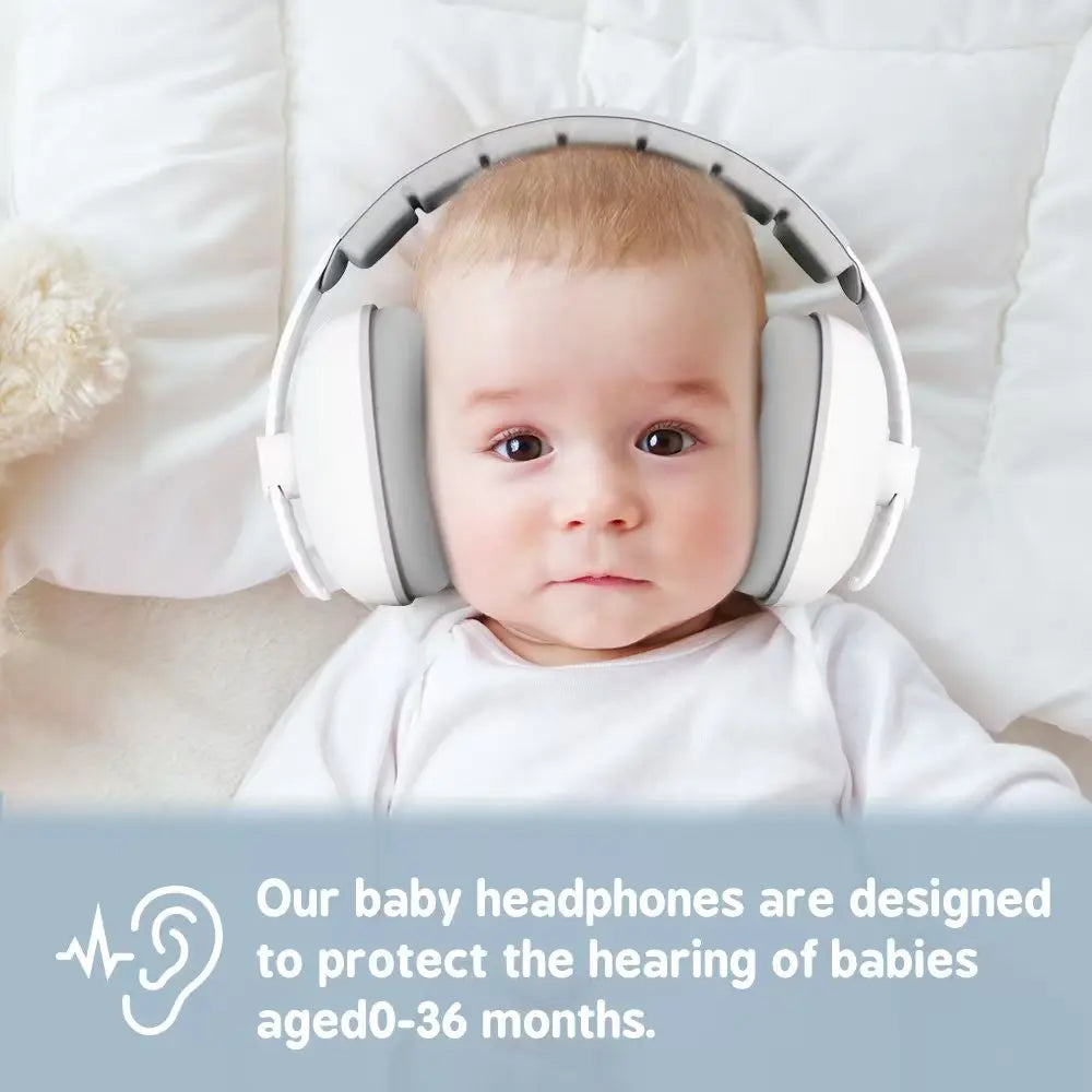 1pc Baby Ear Protection for Babies and Toddlers up to 36 Months，Noise Reduction Earmuffs - Comfortable Baby Headphones Against