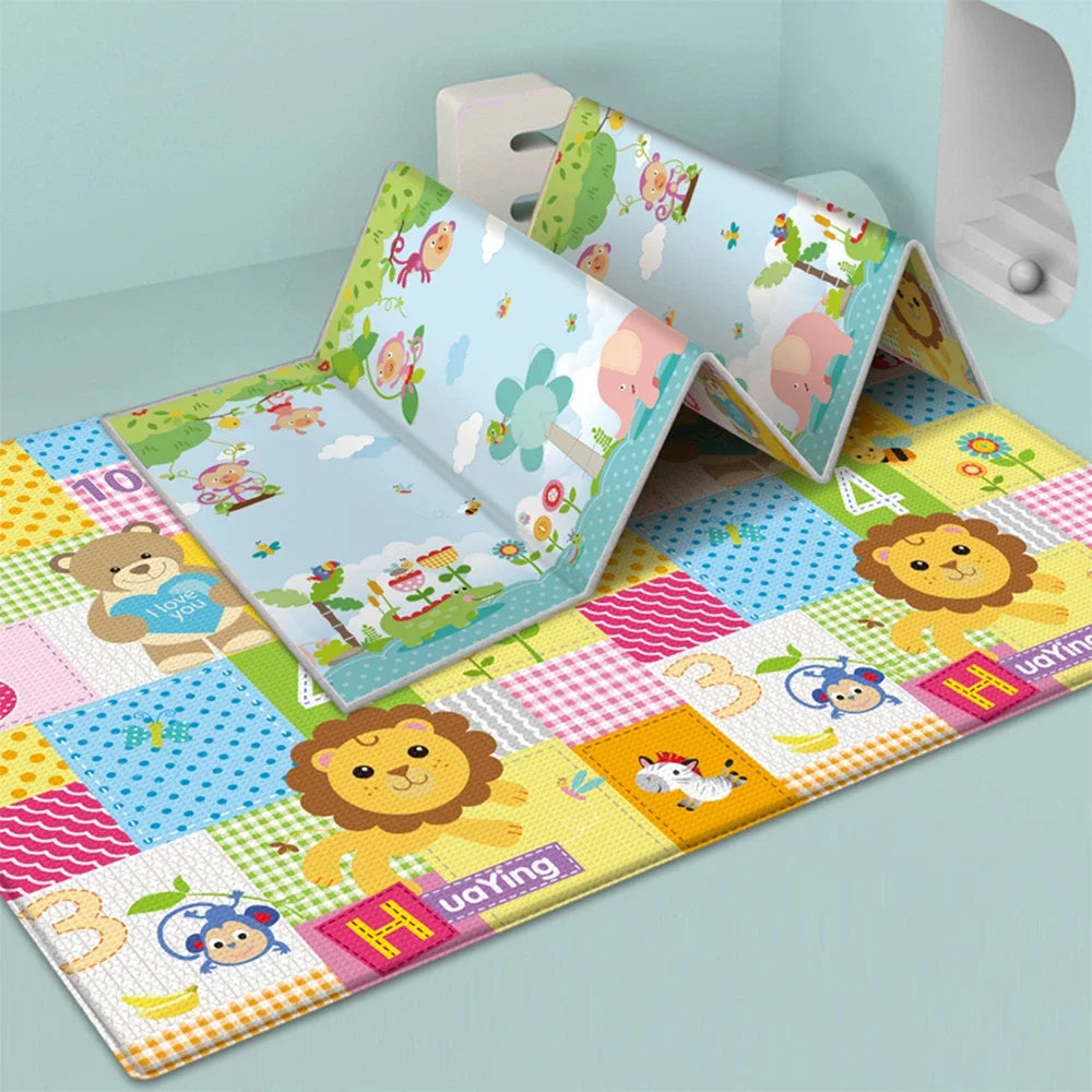 Foldable Baby Play Mat Non-Toxic Educational Children's Carpet in The Nursery Climbing Pad Kids Rug Activitys Games Toys 180*100