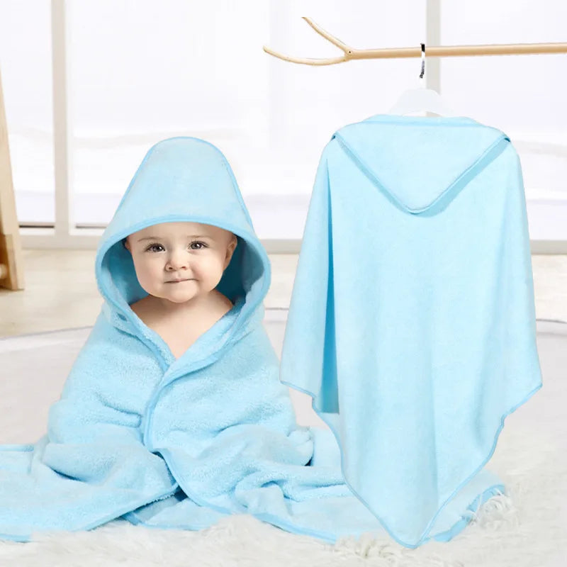 Customized Name Cartoon Animal Baby Bath Towel Soft Newborn Hooded Absorbent Infant Towel with Cap - Baby Shower Gift