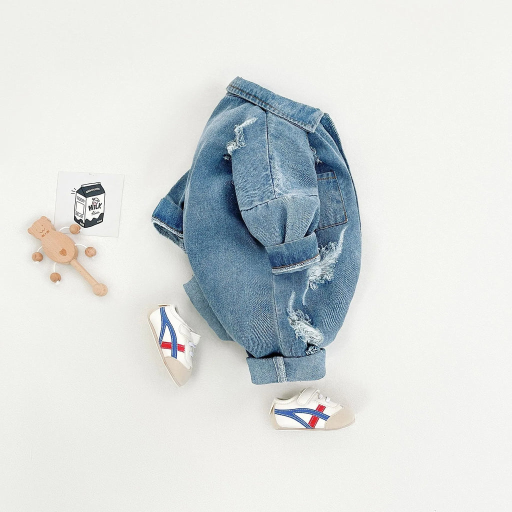 Ircomll New Autumn Infant Denim Climbing Clothing Romper Lapel shirt Baby Boy Clothes Baby Jumpsuit Girl Newborn Overalls Onesie
