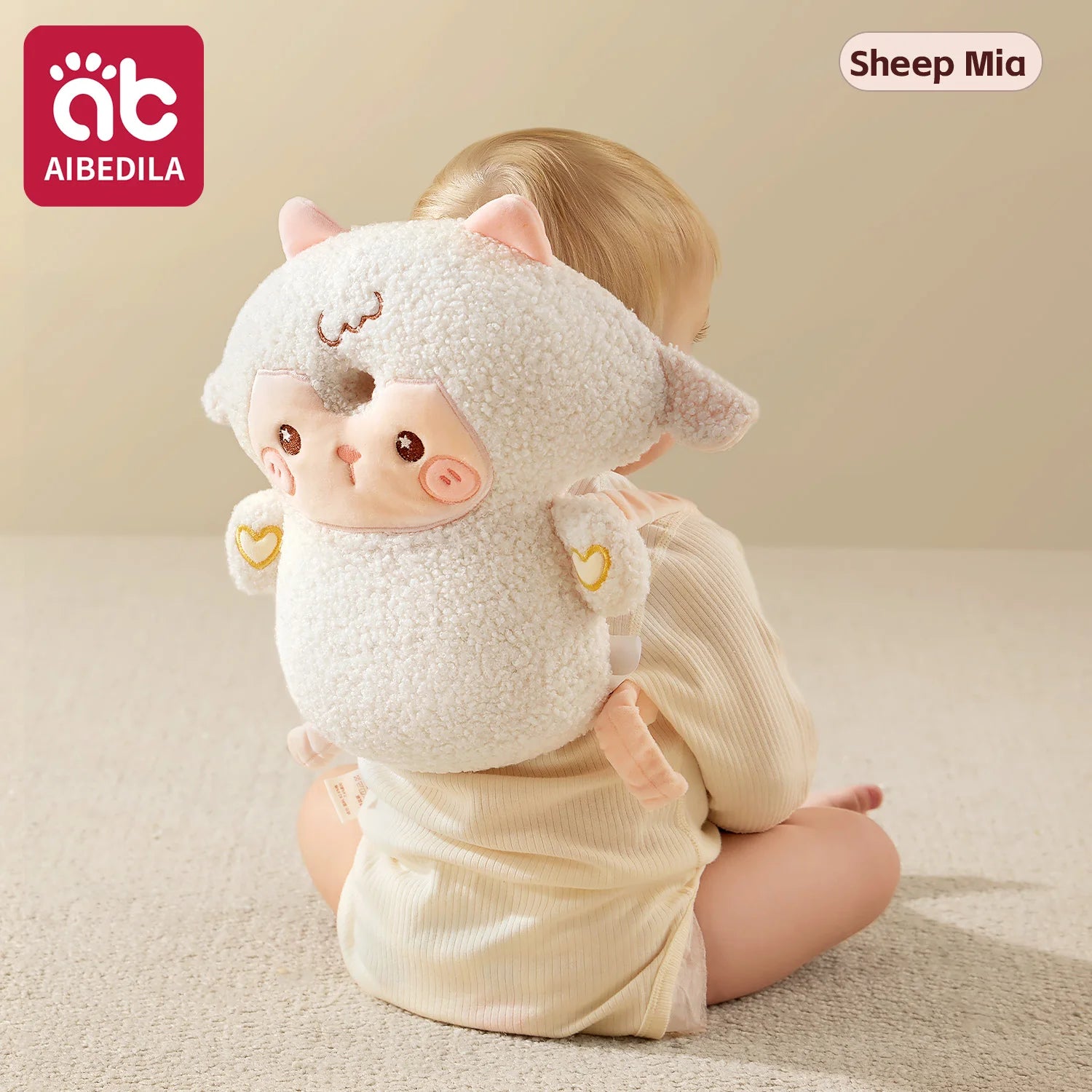 AIBEDILA 3-Sided Anti-Fall Safety Pad Cute Animal Baby Head Back Protector Pillow for Crawling Walking Toddlers 0-3T Gifts
