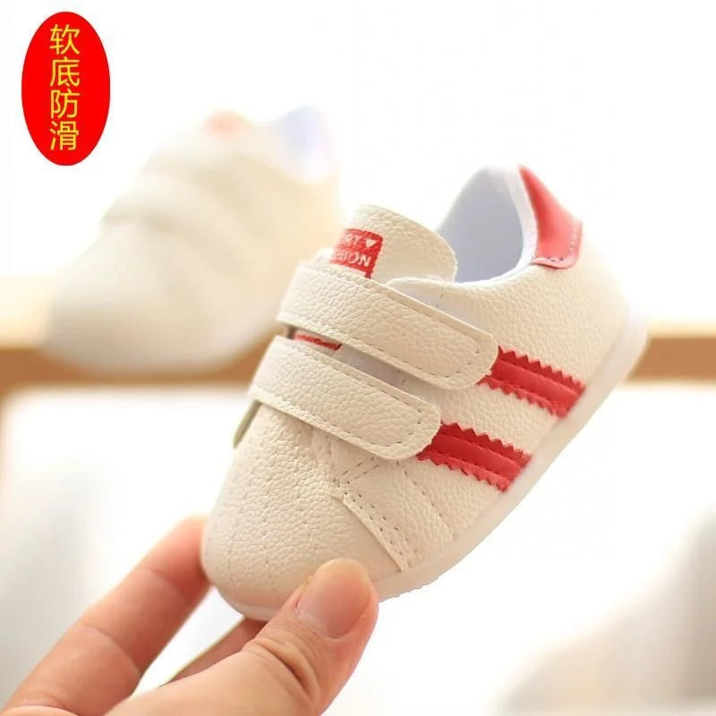 Winter New Korean Style  Newborn Girls Boys First Walkers Kids Toddlers Cotton Soft Soles Non-slip Shoes 1-2 Years