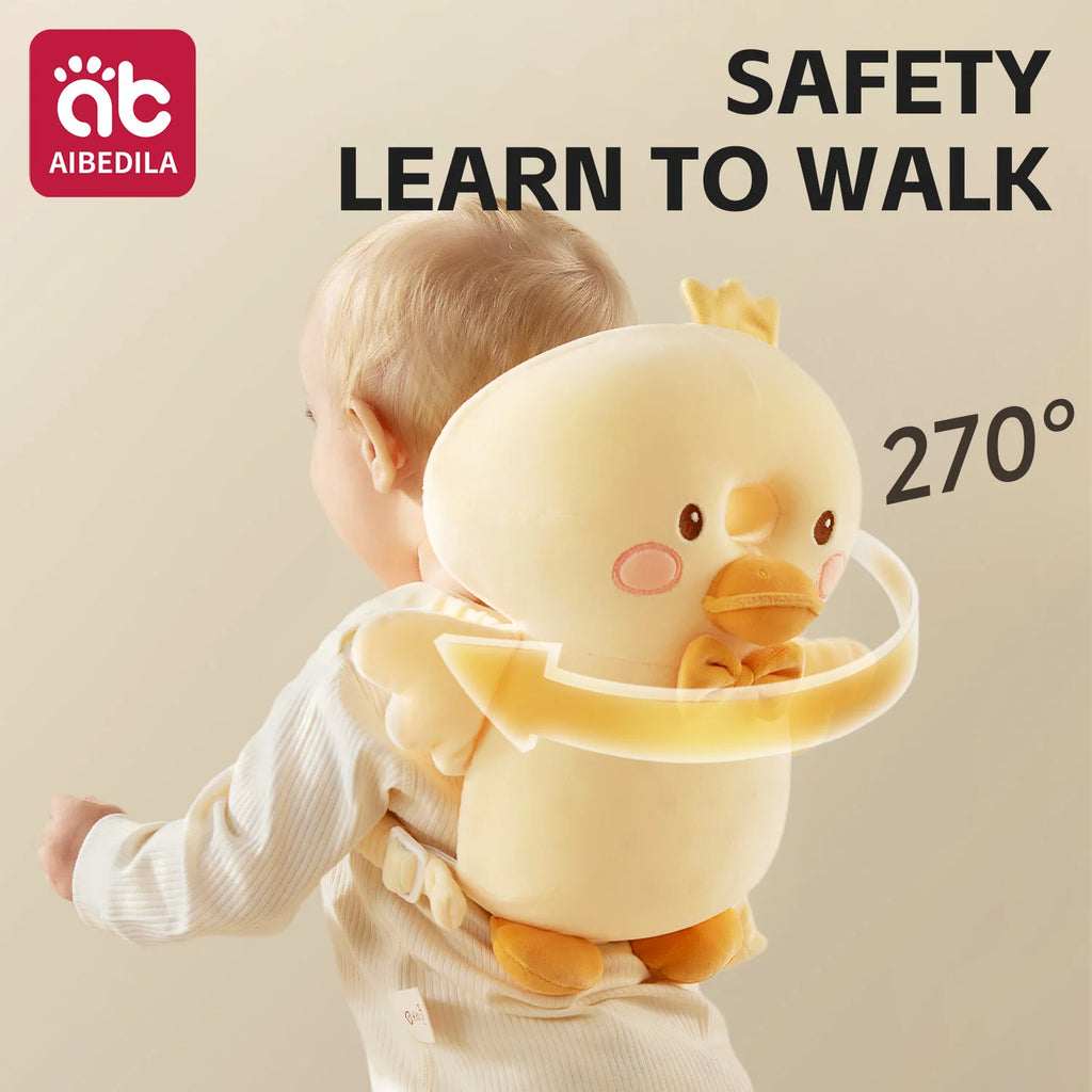 AIBEDILA 3-Sided Anti-Fall Safety Pad Cute Animal Baby Head Back Protector Pillow for Crawling Walking Toddlers 0-3T Gifts