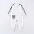 Baby Footie Pajamas Toddler Back opening Rompers Girl Boy Warm One Piece  Long Sleeve  Velvet Jumpsuit Fall Winter Clothes