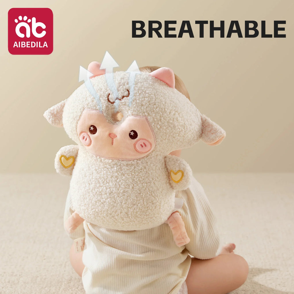 AIBEDILA 3-Sided Anti-Fall Safety Pad Cute Animal Baby Head Back Protector Pillow for Crawling Walking Toddlers 0-3T Gifts