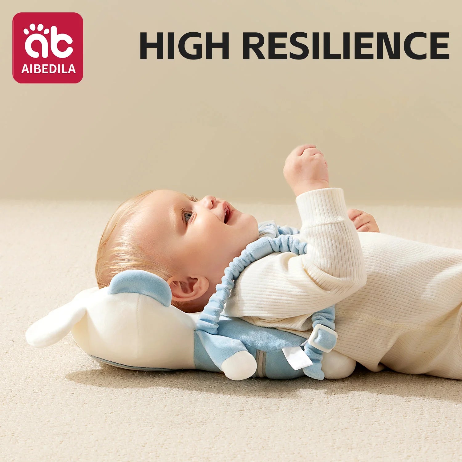 AIBEDILA 3-Sided Anti-Fall Safety Pad Cute Animal Baby Head Back Protector Pillow for Crawling Walking Toddlers 0-3T Gifts