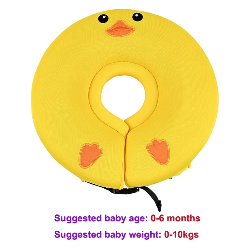 Non-Inflatable Baby Swimming Neck Float Newborn Swim Floating Neck Ring Swim Trainer for Bathtub Toys Swimming Pool Accessories