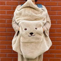 Baby Carrier Baby Carrier Ergonomic Soft Baby Blanket Coral Fleece Quilt   Winter Windproof Warm Kids Blankets