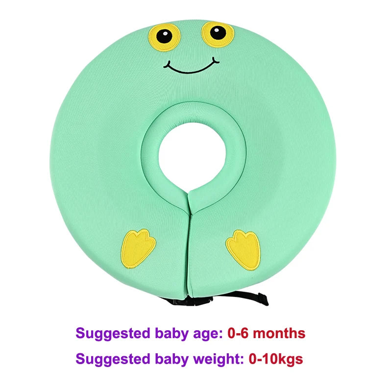 Non-Inflatable Baby Swimming Neck Float Newborn Swim Floating Neck Ring Swim Trainer for Bathtub Toys Swimming Pool Accessories
