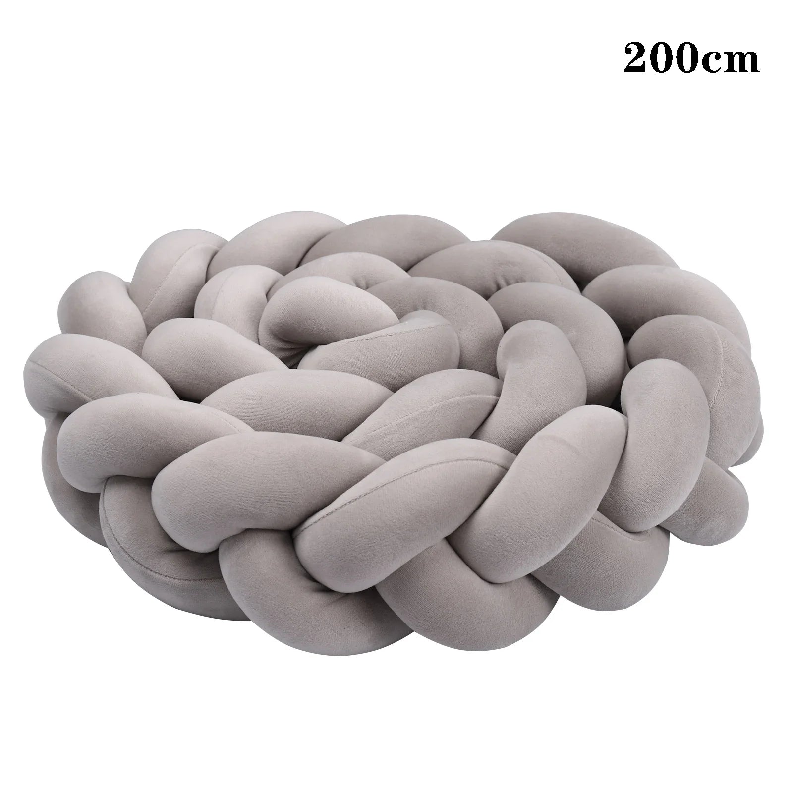2M/3M Baby Bed Bumper Braided Crib Anti-collision Bed Surround Newborns Bumper Circumference Protector