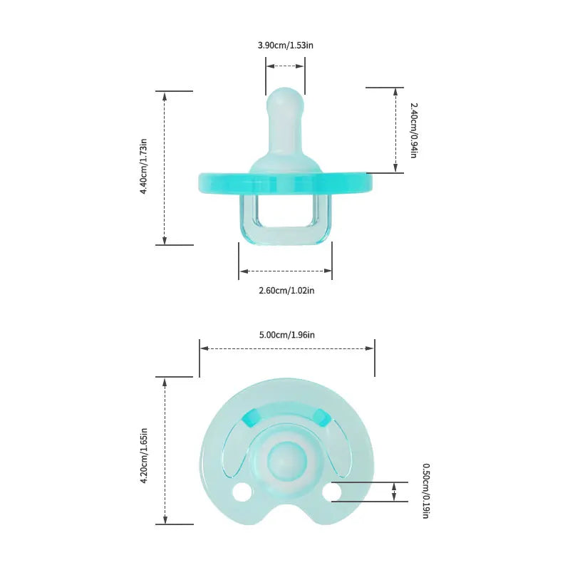 0-3 month Baby Pacifier Small Nipple Head 100% BPA Free Liquid Silicone Pacifiers Soother Soothe baby to sleep