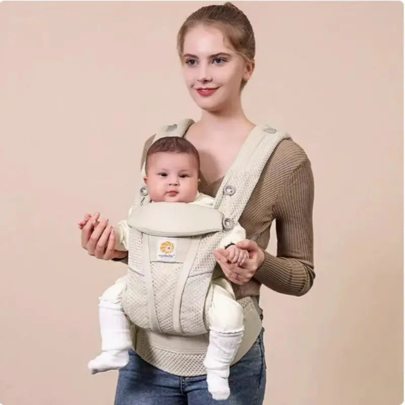 Baby Carrier Cotton Ergonomic Backpacks Holder Shoulder Waist Belt Sling Toddler Outdoor Holding Front and Back Universal